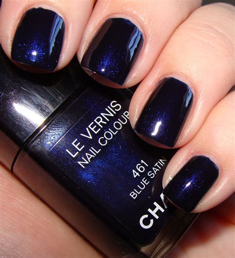 chanel blue satin discontinued|Chanel velvet nail polish.